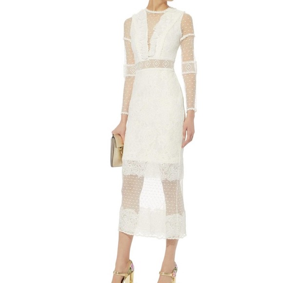 Alexis Elize Dress Dotted White Lace - Picture 11 of 15